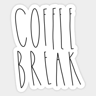 Coffee Break Rae Dunn Inspired Sticker Sticker